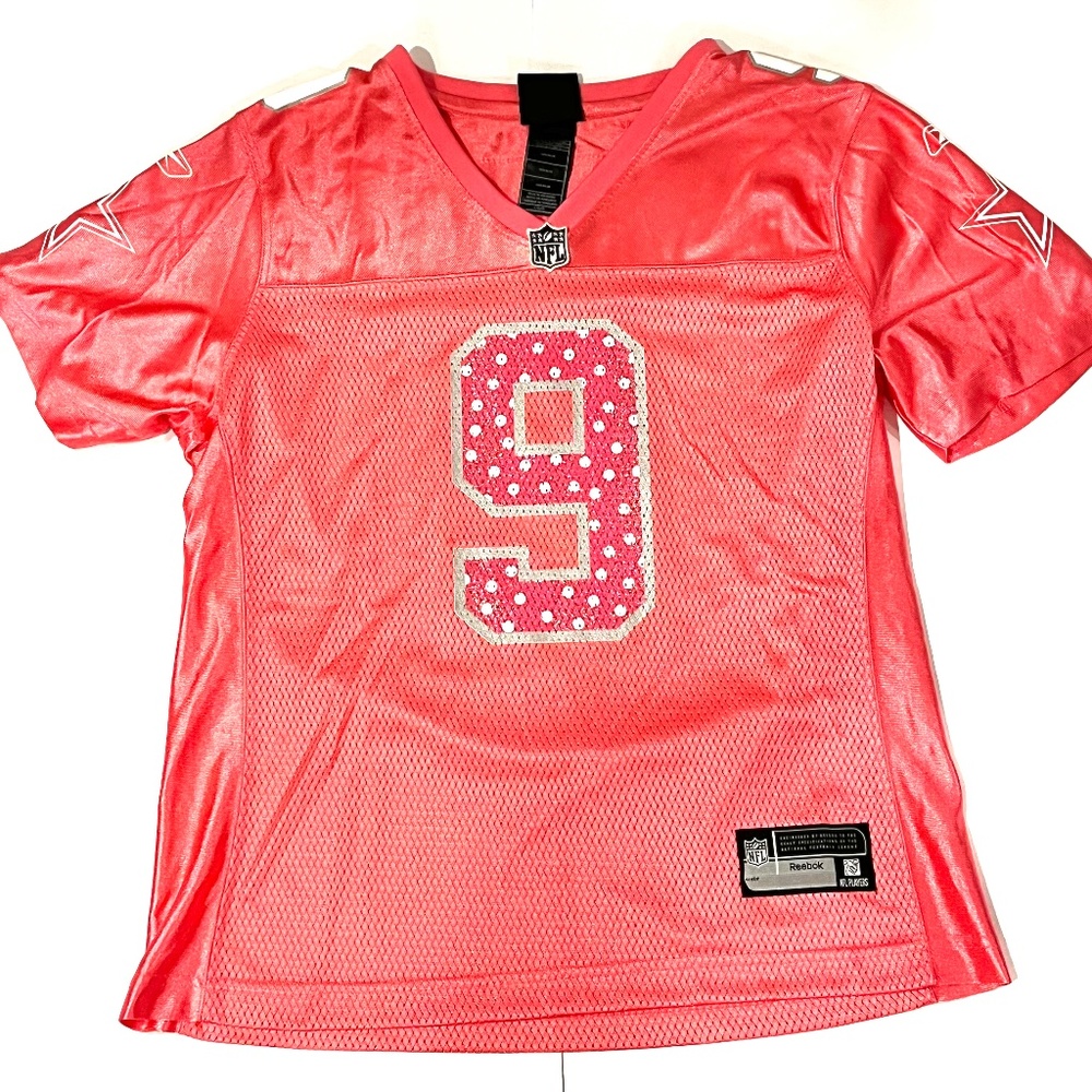 NFL- DALLAS COWBOYS Women's Pink  Tony Romo Jersey  -Size L